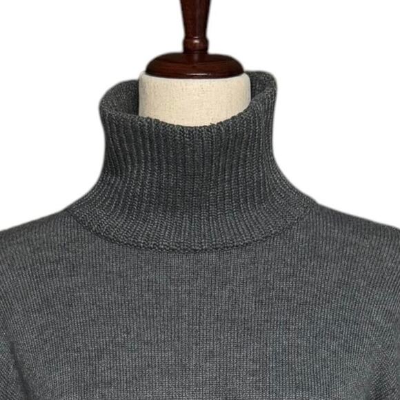 Lou & Gray by LOFT Turtleneck Ribbed Sweater Dark Gray, Women’s XS - Picture 9 of 9